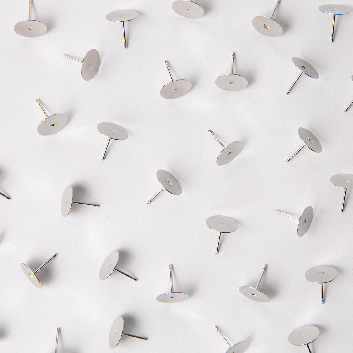 10mm Earring Posts in Surgical Steel (316L)