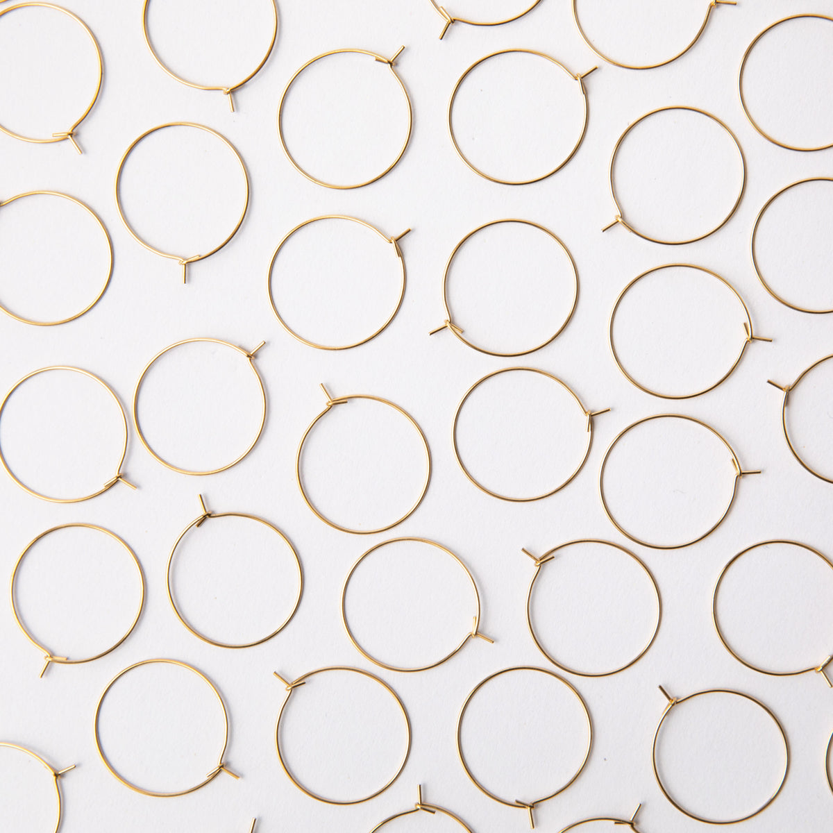 20mm Gold Hoop Earrings in Stainless Steel (304)