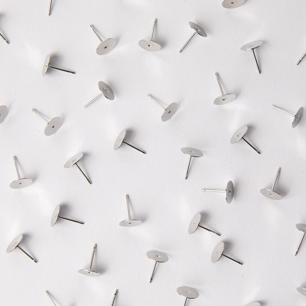 8mm Earring Posts in Surgical Steel (316L)