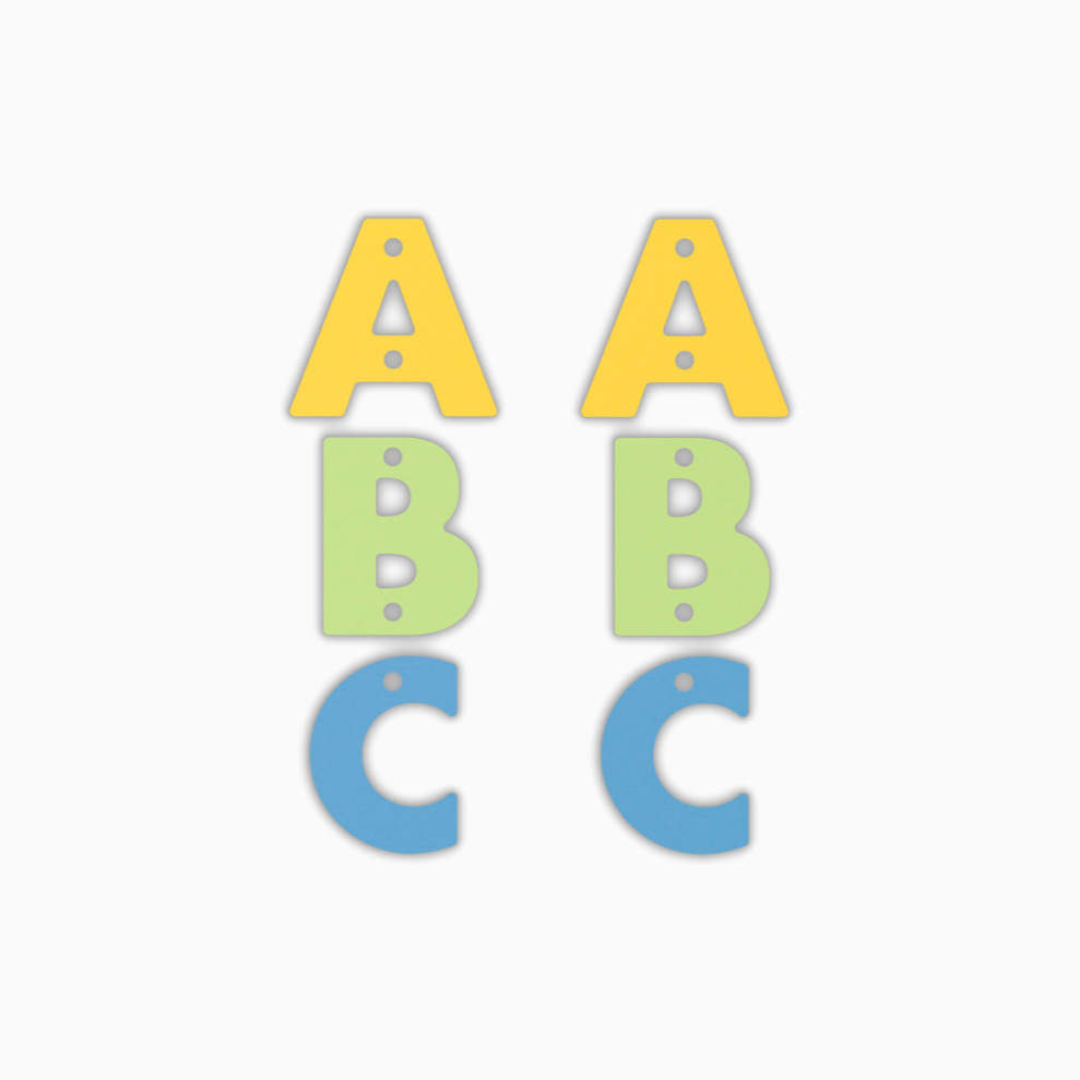 ABC, Teacher Acrylic Shape - earring findings for jewellery making