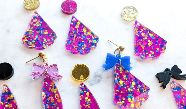 Confetti Dreams - Skinny Teardrop - 1 pair (2pcs)