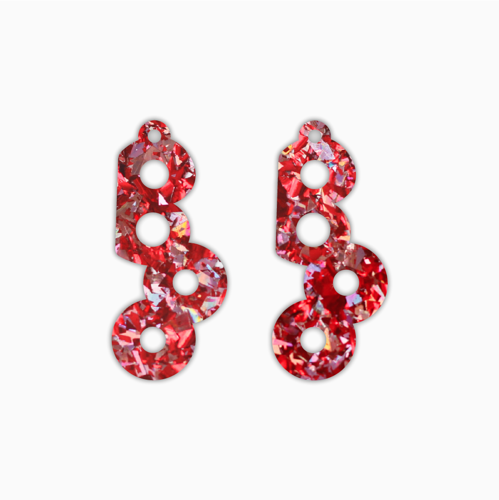 Boo, Halloween Acrylic Shape - earring findings for jewellery making