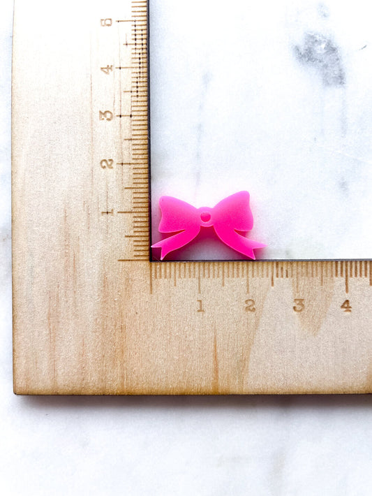 25mm Fluro Pink Bows
