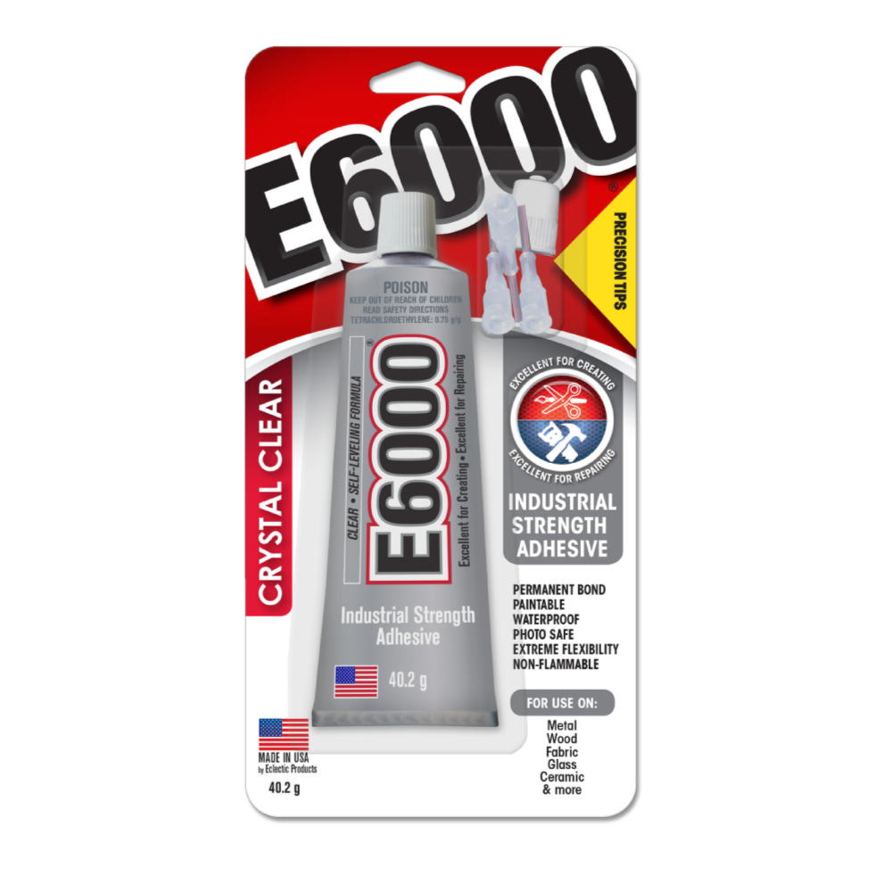 E6000 Glue 40.2g + Precision Tips - jewellery making tools