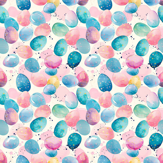15mm - Egg - Studs - White Acrylic - Easter - 07