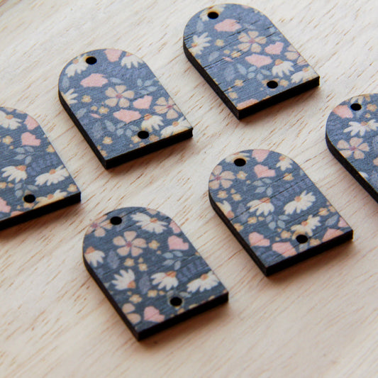 Wood - Small Arch- 2 Holes - Transparent print - Wild Days - 01