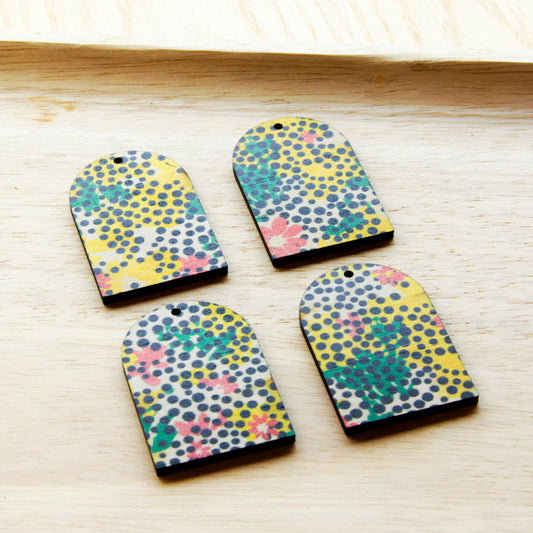 Wood - Arch Shape - 1 Holes - Transparent print - Summer Nights - 08