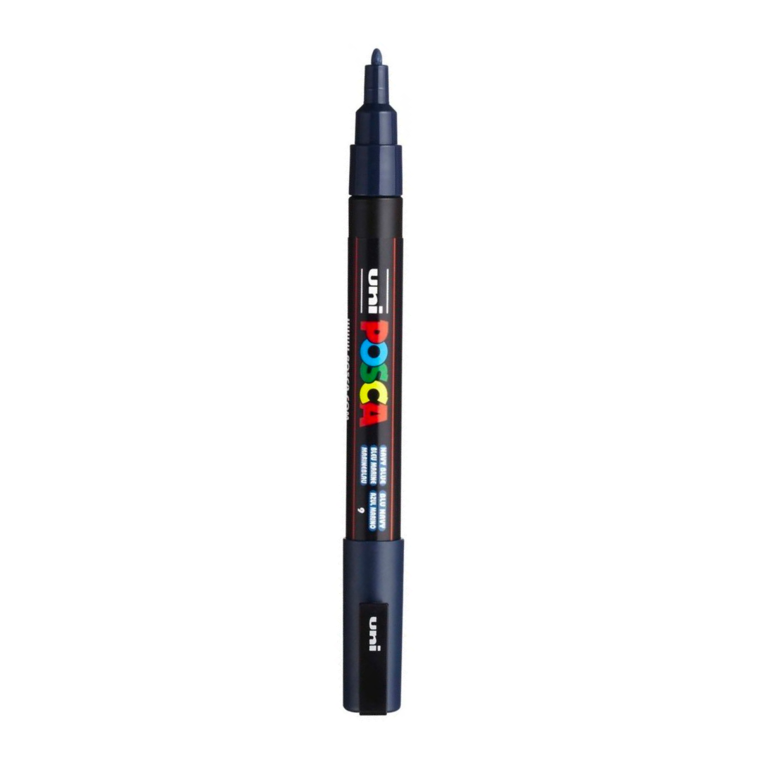 Posca Marker PC-3M, Navy Blue - jewellery making supplies