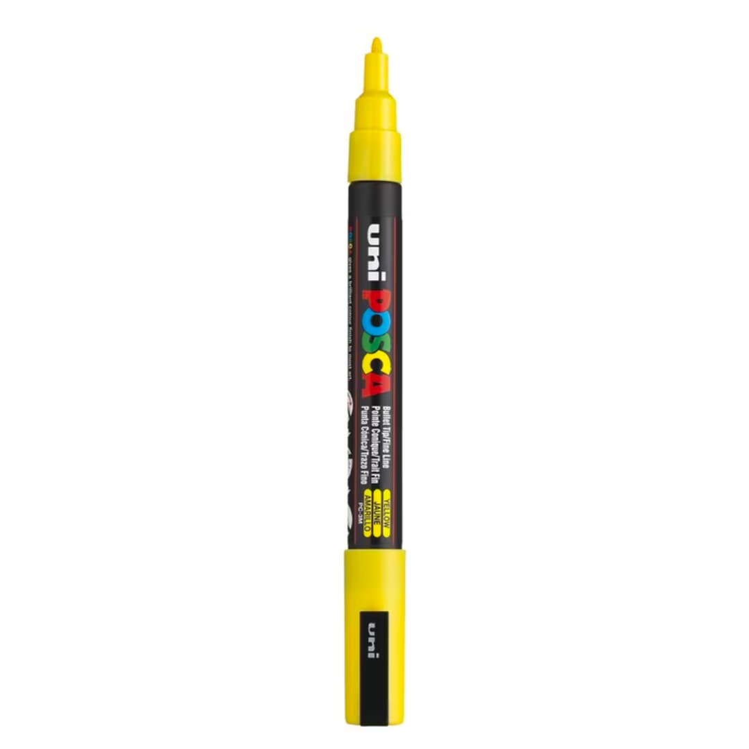 Posca Marker PC-3M, Sunshine Yellow - jewellery making supplies