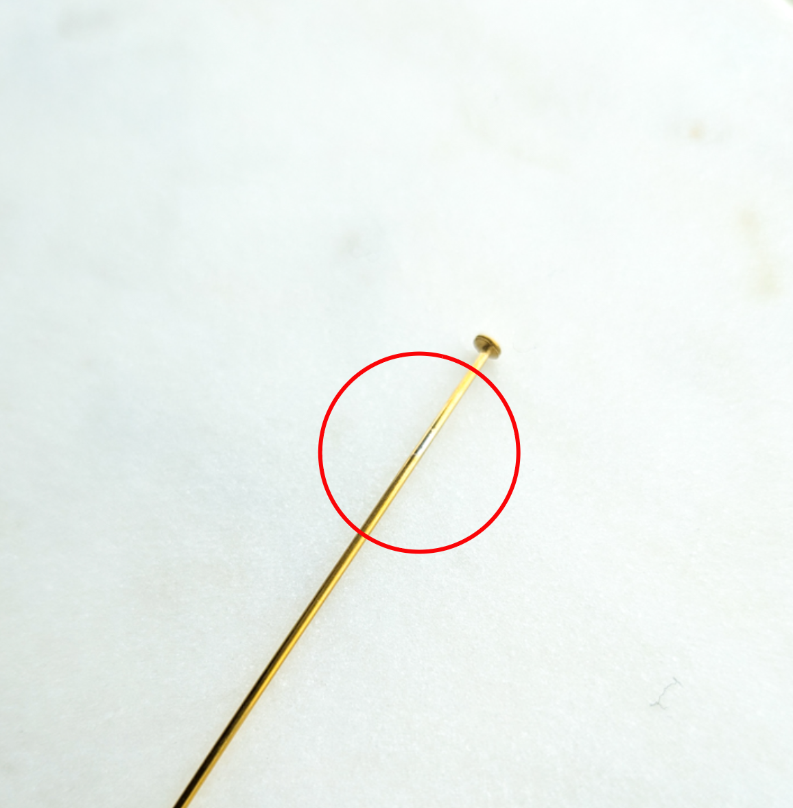 40mm Gold Stainless Steel Head Pins - 20 pieces - SECONDS