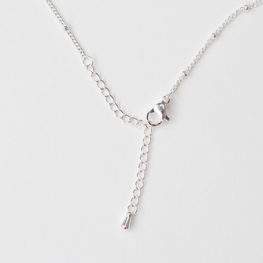 Silver Bobble Necklace Chain - Stainless Steel (304) - 1 Piece