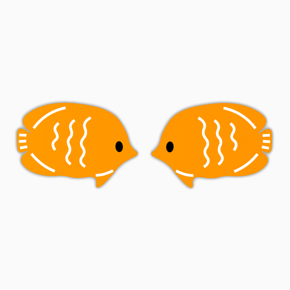 Tropical Fish Studs, Animal Acrylic Shape - earring findings for jewellery making