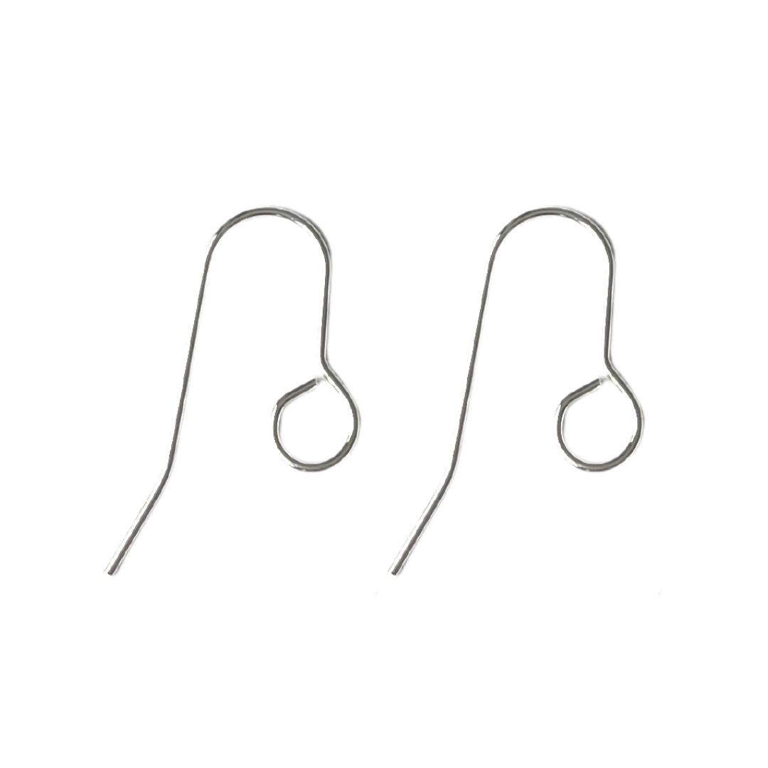 30mm Silver All In One Hook Earrings - Stainless Steel (304) - 20 pieces