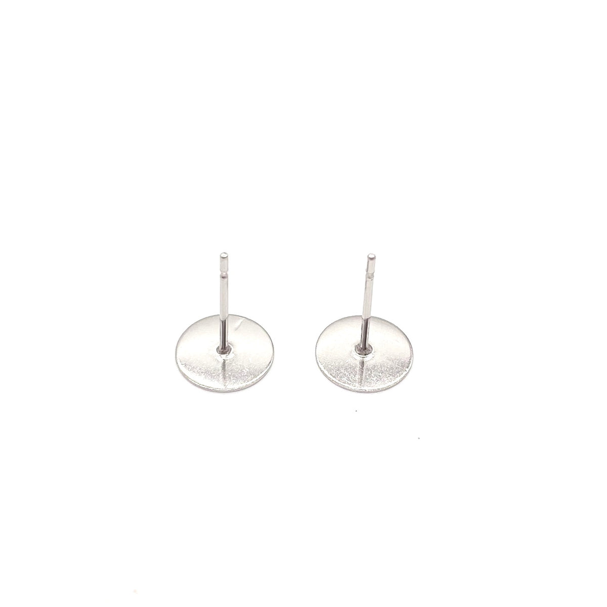 8mm Earring Posts - Stainless Steel (304) - 100 pieces
