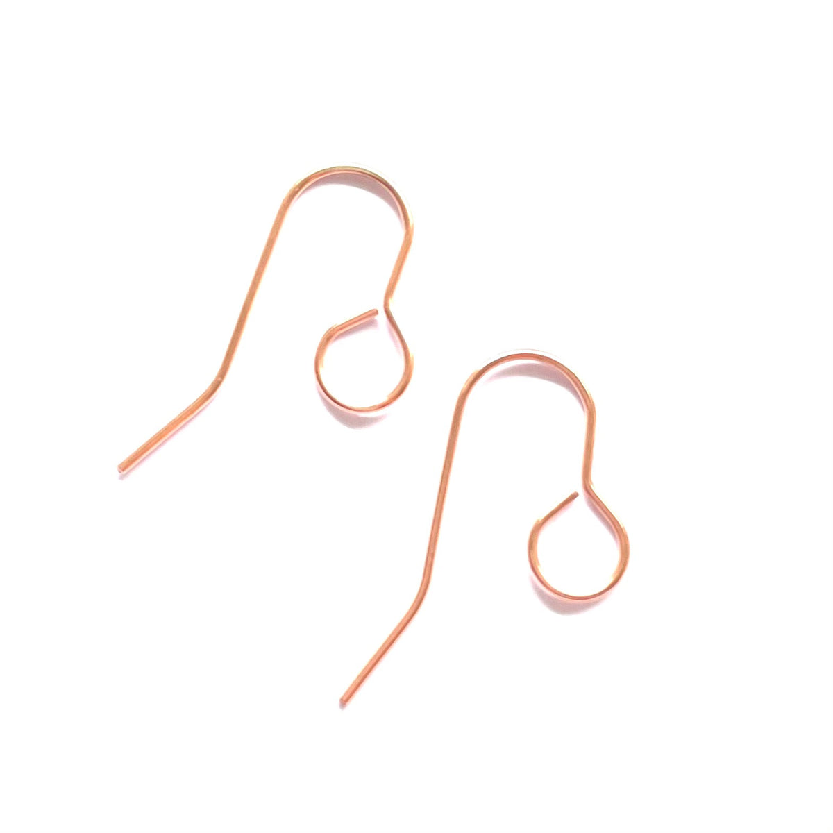 24mm Rose Gold All In One Hook Earrings - Stainless Steel (304) - 20 Pieces