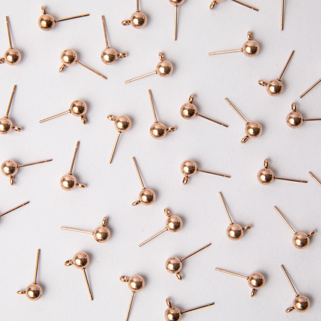 Ball Stud Earring Posts