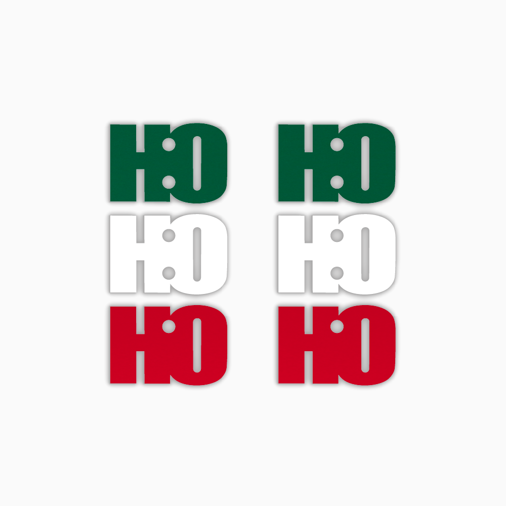 Ho Ho Ho Dangle, Christmas Acrylic Shape - earring findings for jewellery making