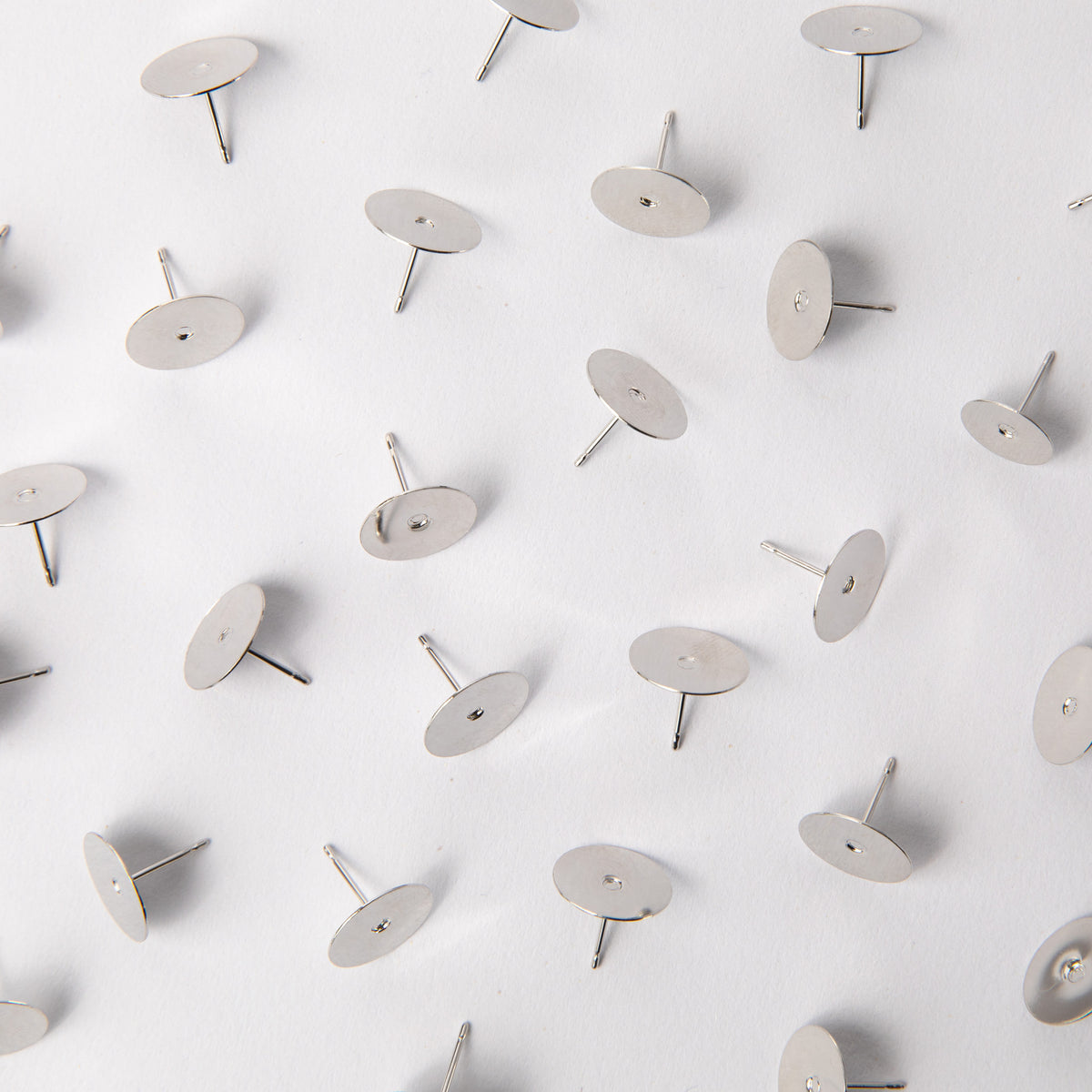 12mm Earring Posts in Surgical Steel (316L)