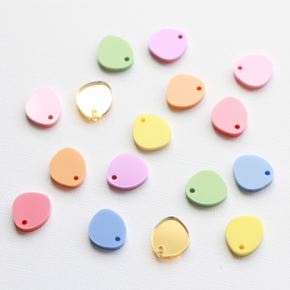 Acrylic Shape - Organic Circle Stud Top Mixed Pack - Sweet Pastels