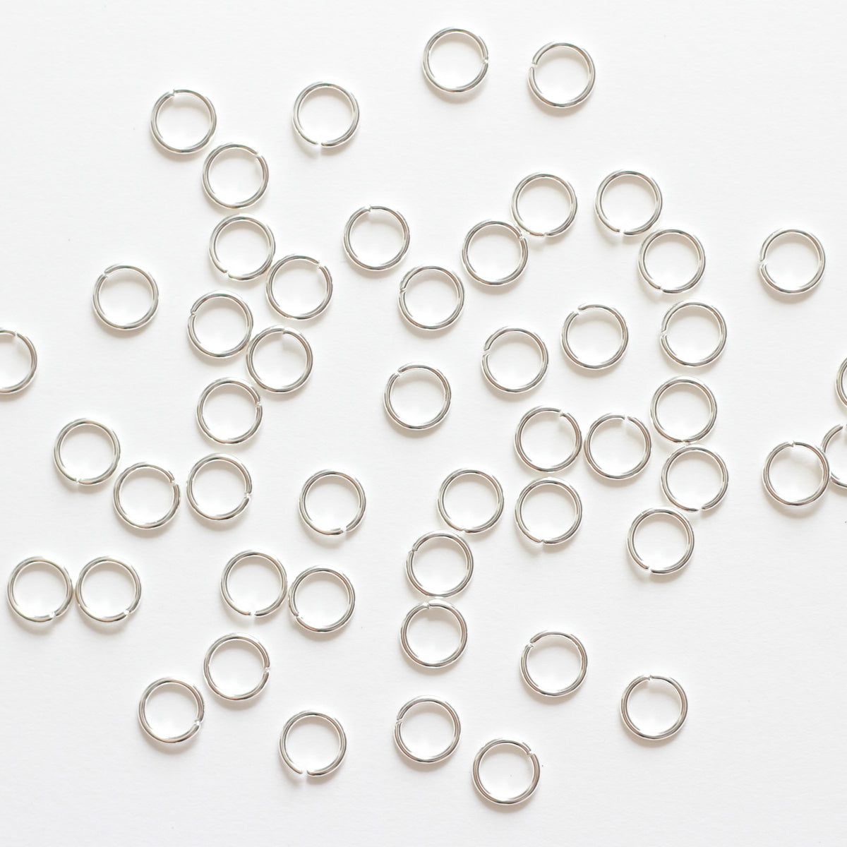 8mm Silver Surgical Steel Jump Ring (316L) - earring findings for jewellery making