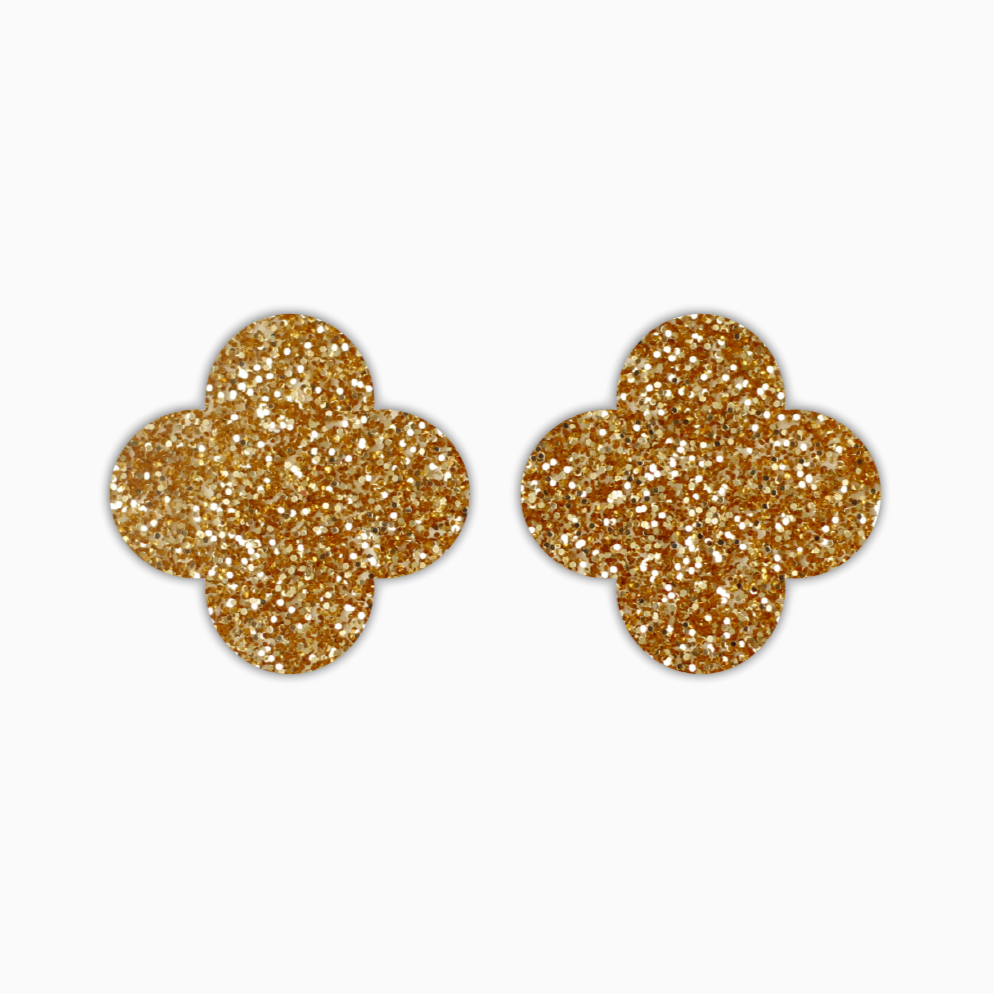 Four Petal Flower, Basic Acrylic Shape - earring findings for jewellery making