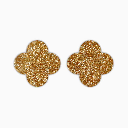 Four Petal Flower, Basic Acrylic Shape - earring findings for jewellery making