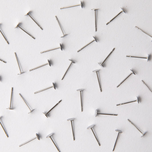 4mm Earring Posts in Stainless Steel (304)