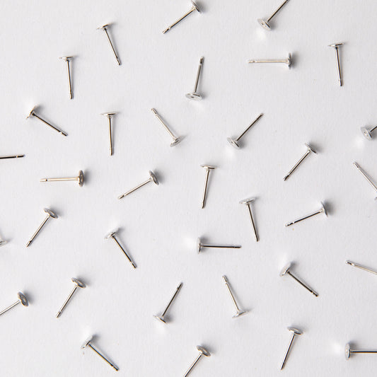 4mm Earring Posts in Surgical Steel (316L)