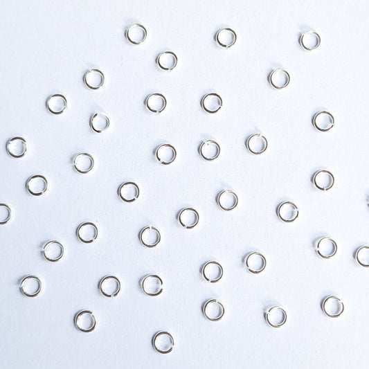 4mm Silver Stainless Steel Jump Ring (304) - 50 Pieces