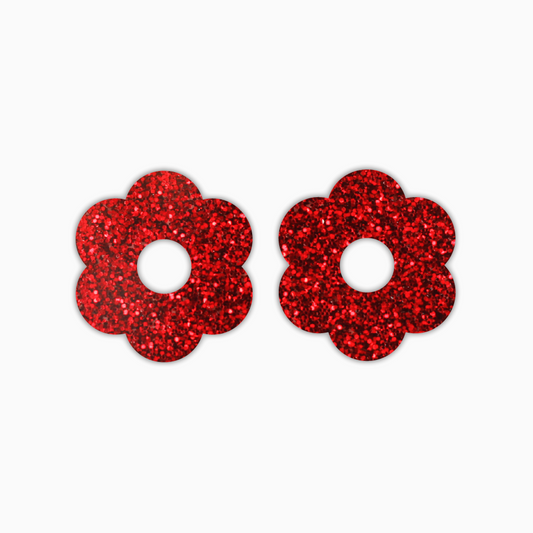 Six Petal Flower, Basic Acrylic Shape - earring findings for jewellery making