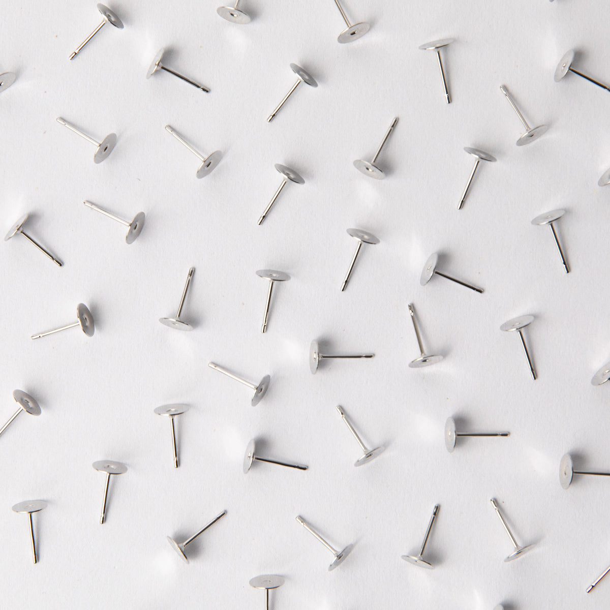 6mm Earring Posts in Surgical Steel (316L)