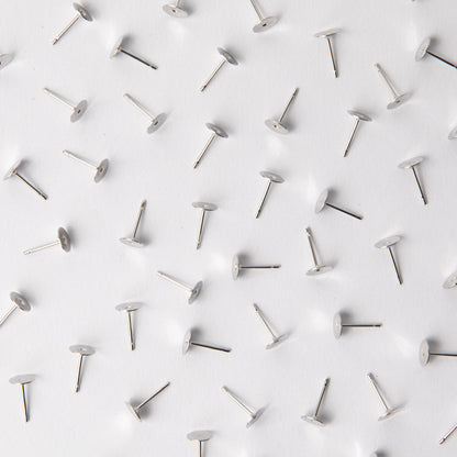6mm Earring Posts in Surgical Steel (316L)