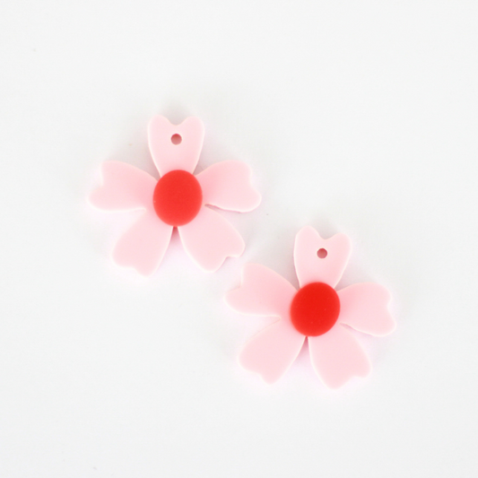 Acrylic Shape - Organic Petunia [1 pair]