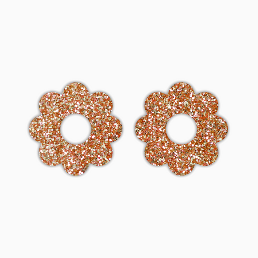 Eight Petal Flower, Basic Acrylic Shape - earring findings for jewellery making