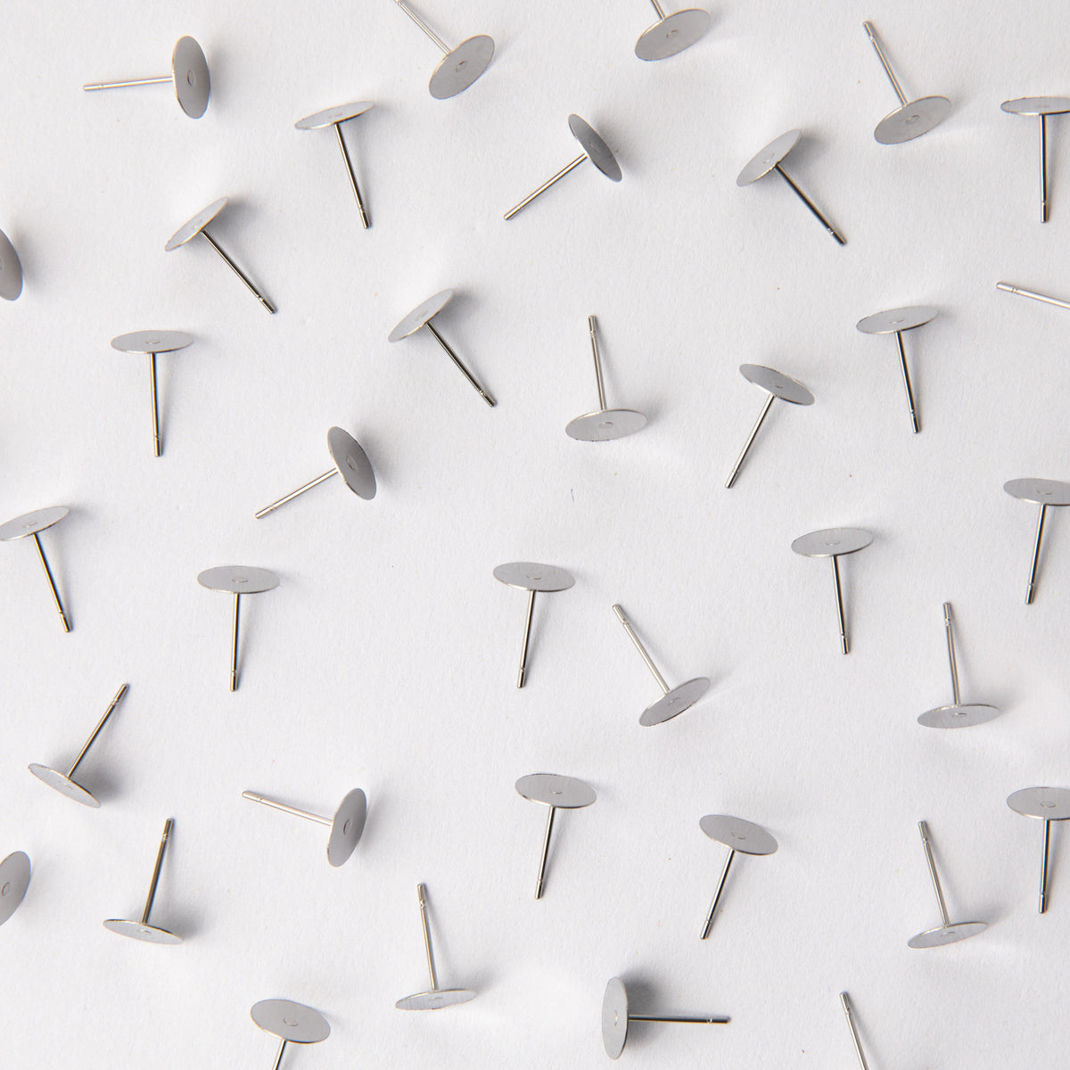 8mm Earring Posts in Stainless Steel (304)