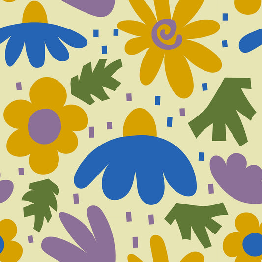 Pattern for printing on leather, acrylic, wood or cork for earring blanks or earring supplies in pattern style - Pattern -  Abstract Floral - 36