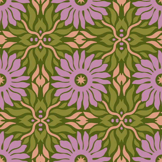 Pattern for printing on leather, acrylic, wood or cork for earring blanks or earring supplies in pattern style - Pattern -  Abstract Floral - 40