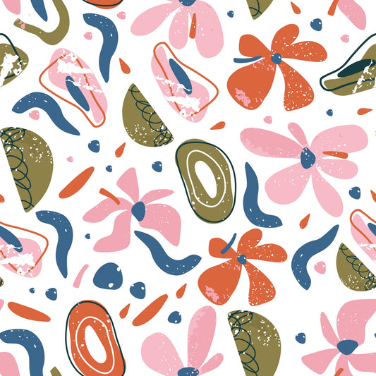Pattern for printing on leather, acrylic, wood or cork for earring blanks or earring supplies in pattern style - Pattern -  Abstract Floral - 70