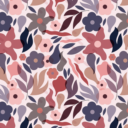 Pattern for printing on leather, acrylic, wood or cork for earring blanks or earring supplies in pattern style - Pattern -  Abstract Floral - 71