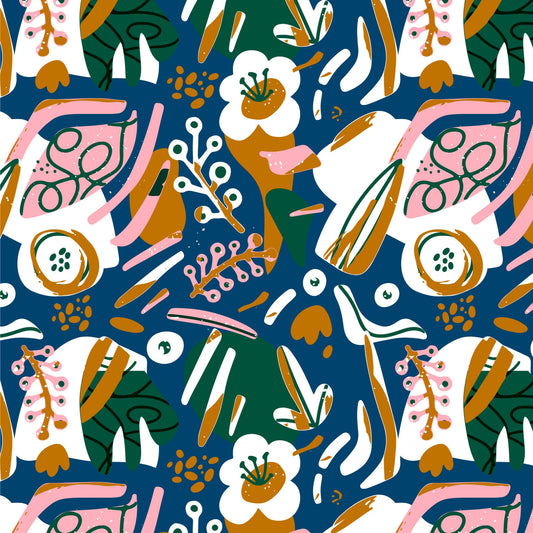 Pattern for printing on leather, acrylic, wood or cork for earring blanks or earring supplies in pattern style - Pattern -  Abstract Floral - 72