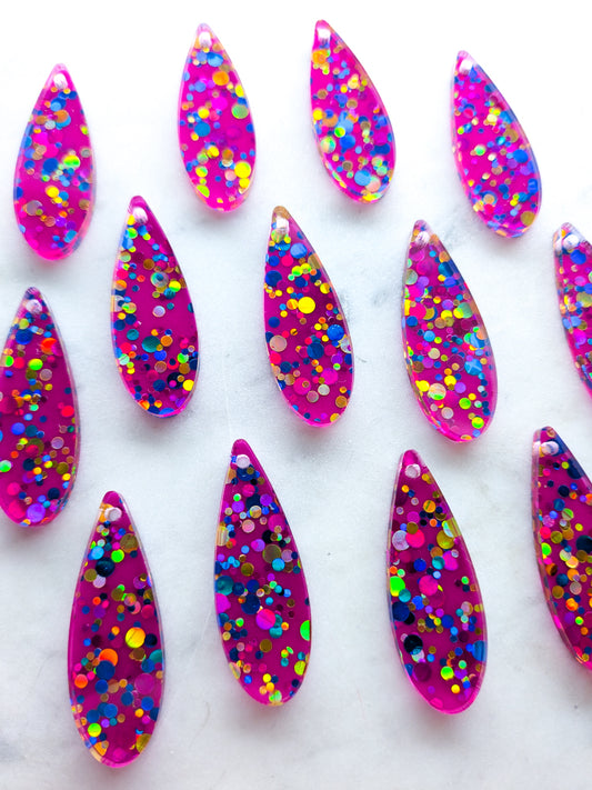 Confetti Dreams - Skinny Teardrop - 1 pair (2pcs)