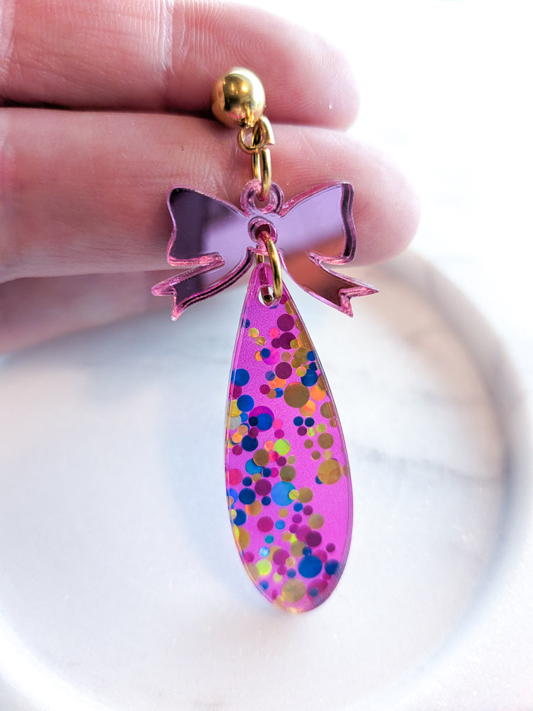 Confetti Dreams - Skinny Teardrop - 1 pair (2pcs)