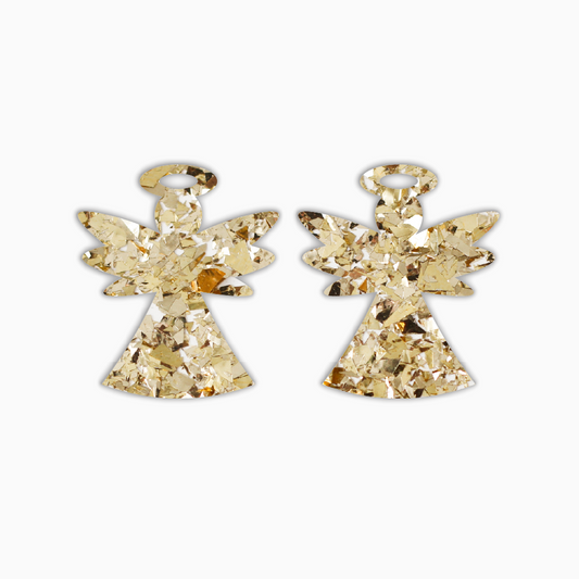 Angel, Christmas Acrylic Shape - earring findings for jewellery making