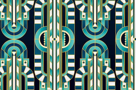Pattern for printing on leather, acrylic, wood or cork for earring blanks or earring supplies in pattern style - Pattern -  Art Deco - 07