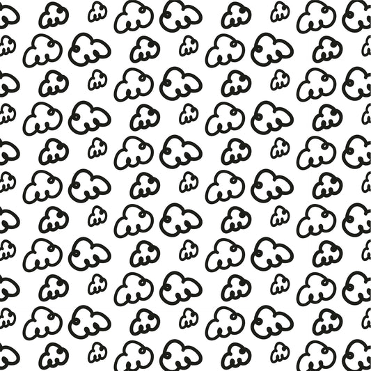Pattern for printing on leather, acrylic, wood or cork for earring blanks or earring supplies in pattern style - Pattern -  Black & White - 19