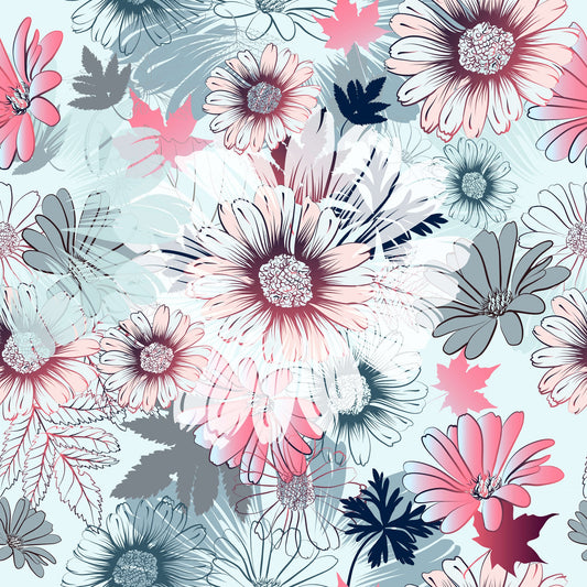 Pattern for printing on leather, acrylic, wood or cork for earring blanks or earring supplies in pattern style - Pattern -  Blooms - 04