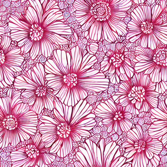 Pattern for printing on leather, acrylic, wood or cork for earring blanks or earring supplies in pattern style - Pattern -  Blooms - 31
