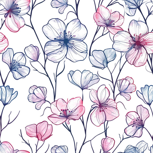 Pattern for printing on leather, acrylic, wood or cork for earring blanks or earring supplies in pattern style - Pattern -  Blooms - 37