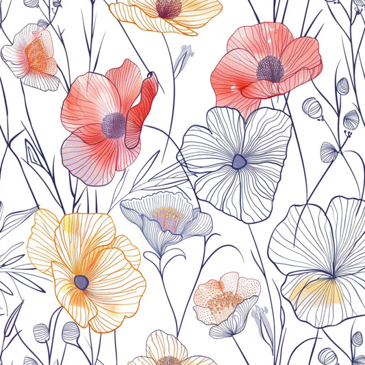 Pattern for printing on leather, acrylic, wood or cork for earring blanks or earring supplies in pattern style - Pattern -  Blooms - 43