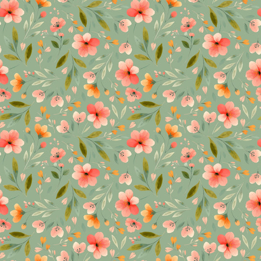 Pattern for printing on leather, acrylic, wood or cork for earring blanks or earring supplies in pattern style - Pattern -  Blossoming Days - 11